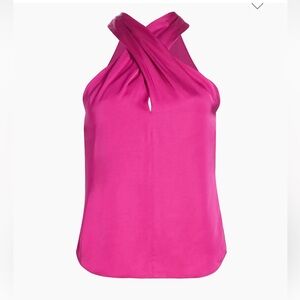 ALC SILKY PINK HALTER TOP